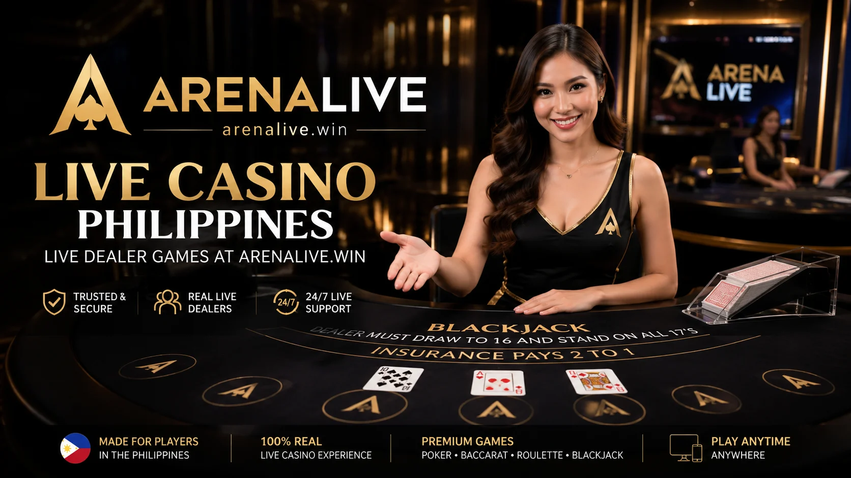 arenalive.win live casino mobile gaming