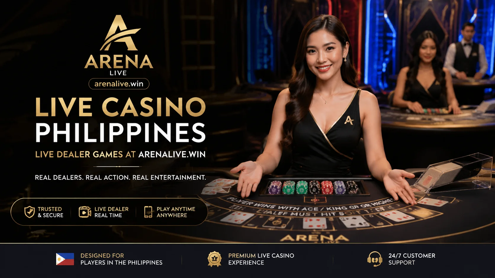 arenalive.win live casino banner